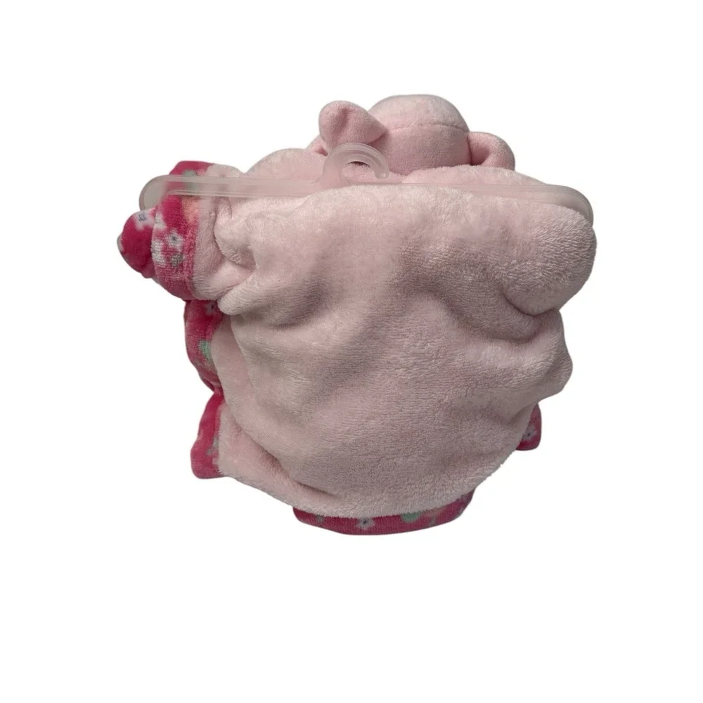 Le Bebe Favorite Pink Elephant Soft Plush Blanket With Blanket Pal Set 2006 NWOT